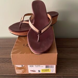 UGG Women's Tan and Brown Sandals